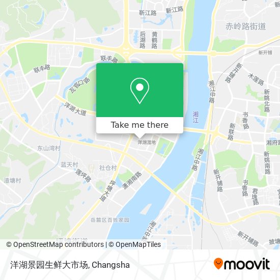 洋湖景园生鲜大市场 map