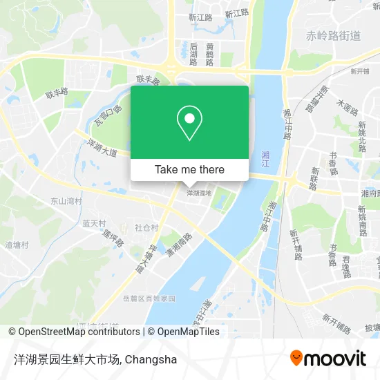 洋湖景园生鲜大市场 map
