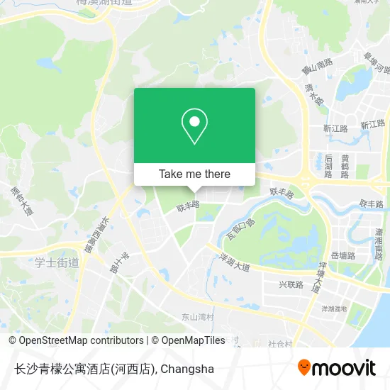 长沙青檬公寓酒店(河西店) map