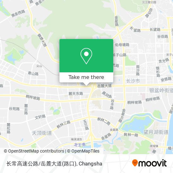 长常高速公路/岳麓大道(路口) map
