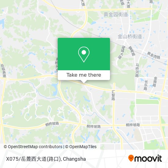 X075/岳麓西大道(路口) map