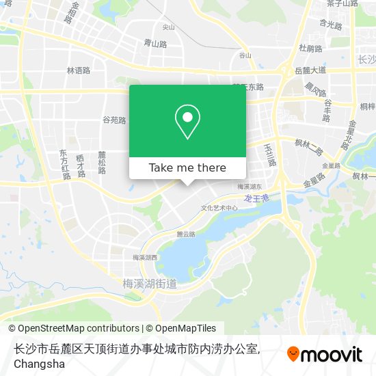 长沙市岳麓区天顶街道办事处城市防内涝办公室 map