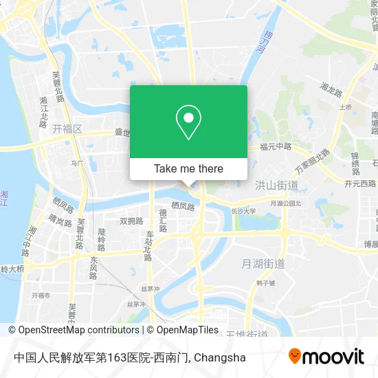 中国人民解放军第163医院-西南门 map