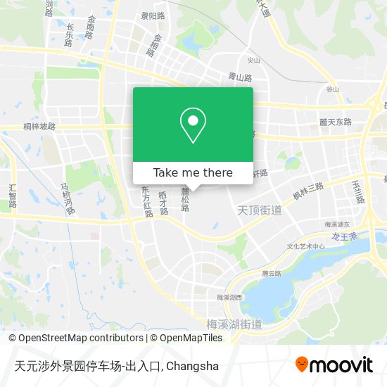 天元涉外景园停车场-出入口 map