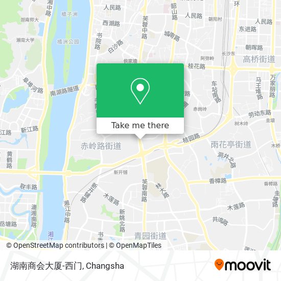 湖南商会大厦-西门 map