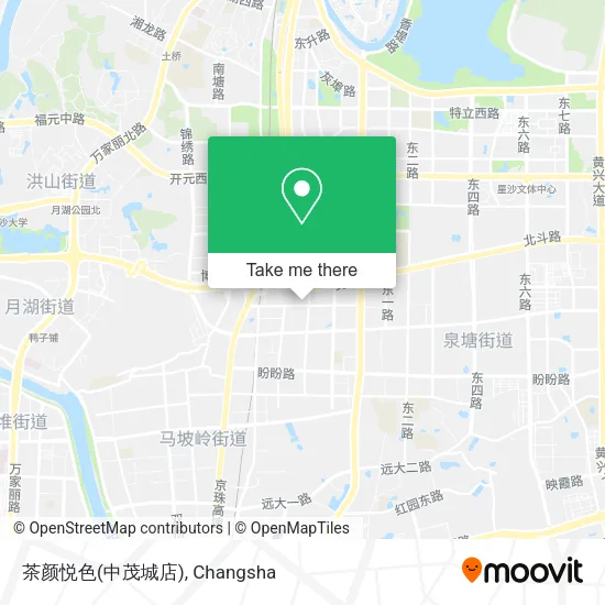 茶颜悦色(中茂城店) map