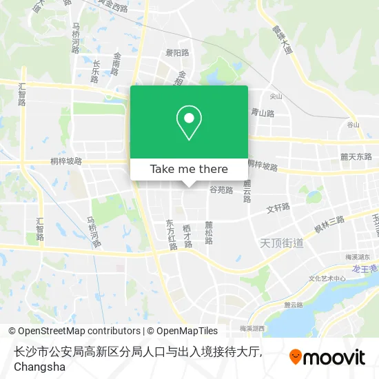 长沙市公安局高新区分局人口与出入境接待大厅 map
