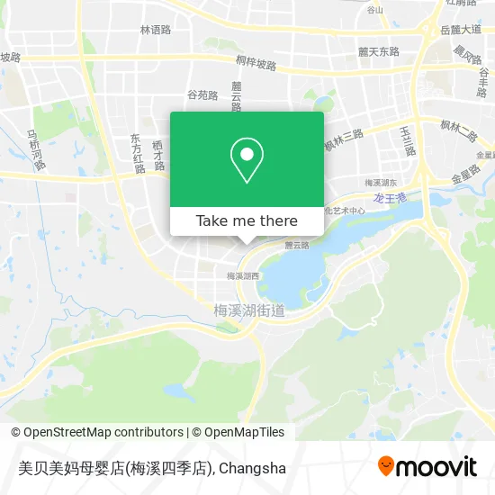 美贝美妈母婴店(梅溪四季店) map
