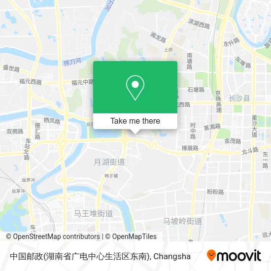 中国邮政(湖南省广电中心生活区东南) map