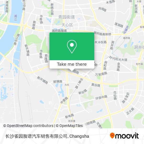 长沙雀园脸谱汽车销售有限公司 map