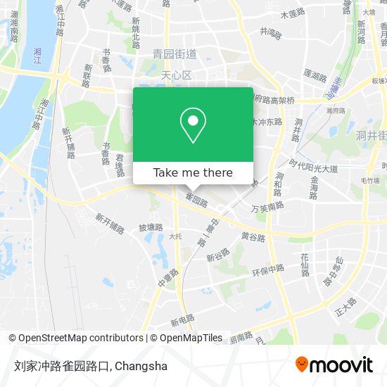 刘家冲路雀园路口 map