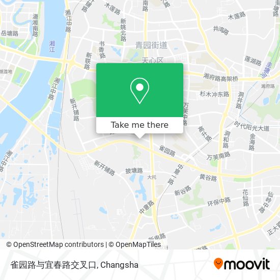 雀园路与宜春路交叉口 map