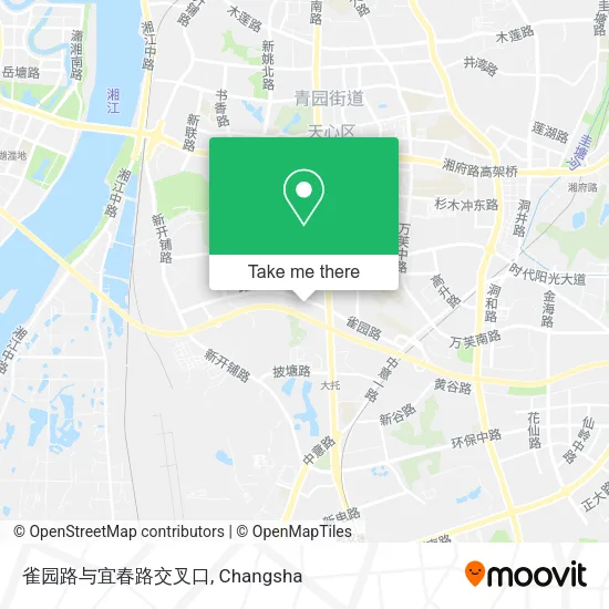 雀园路与宜春路交叉口 map