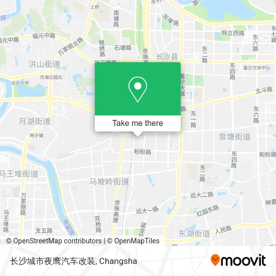 长沙城市夜鹰汽车改装 map