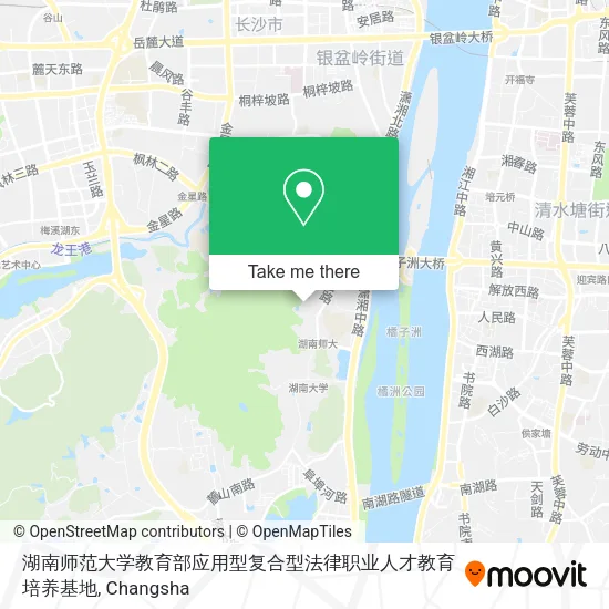 湖南师范大学教育部应用型复合型法律职业人才教育培养基地 map