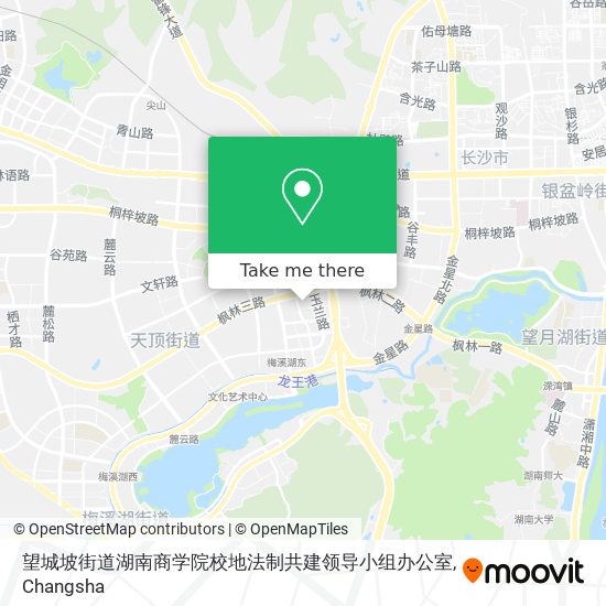 望城坡街道湖南商学院校地法制共建领导小组办公室 map