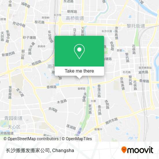 长沙搬搬发搬家公司 map