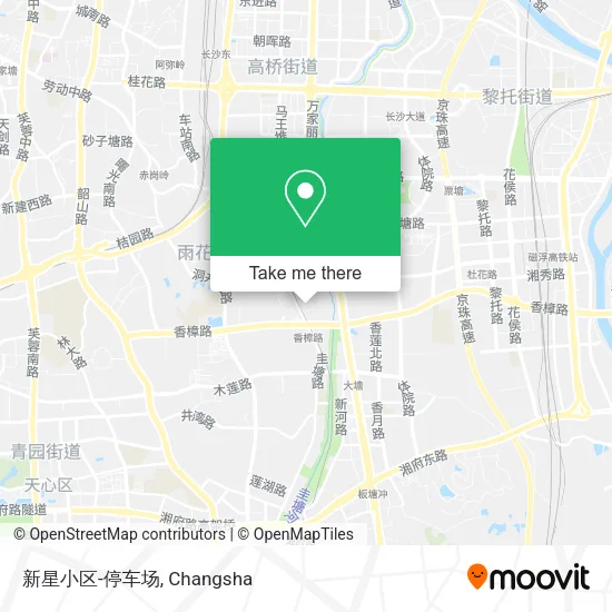 新星小区-停车场 map