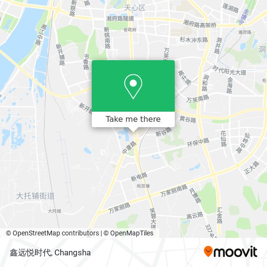 鑫远悦时代 map