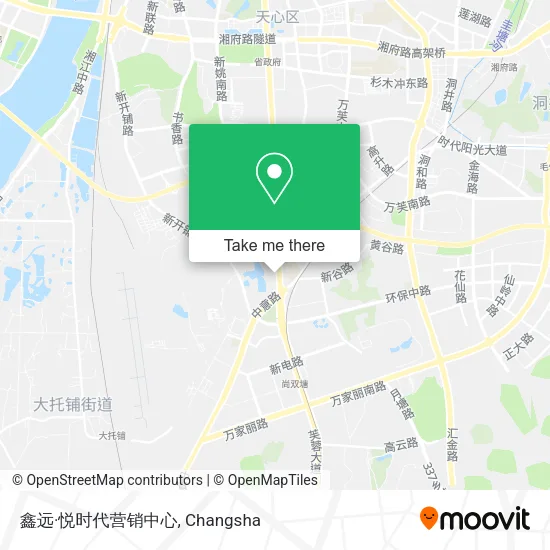 鑫远·悦时代营销中心 map