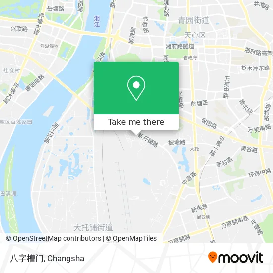八字槽门 map