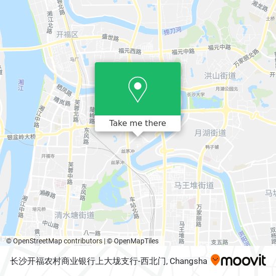 长沙开福农村商业银行上大垅支行-西北门 map