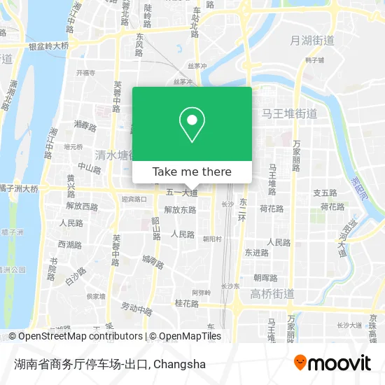 湖南省商务厅停车场-出口 map