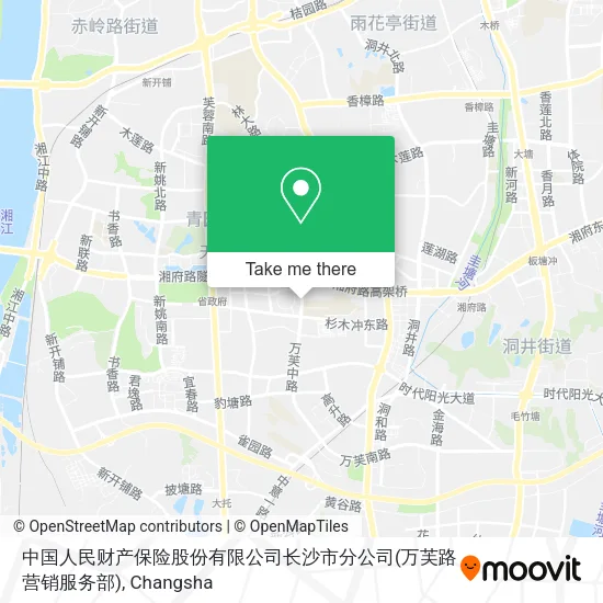 中国人民财产保险股份有限公司长沙市分公司(万芙路营销服务部) map