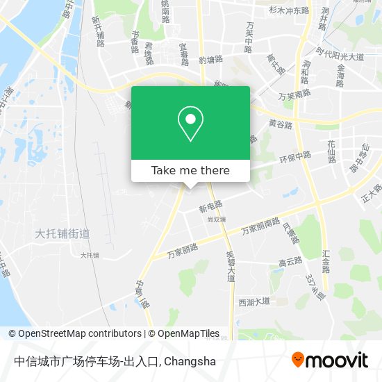 中信城市广场停车场-出入口 map