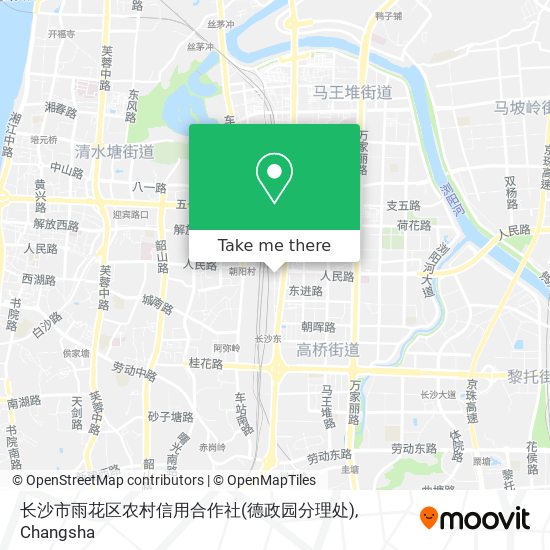 长沙市雨花区农村信用合作社(德政园分理处) map