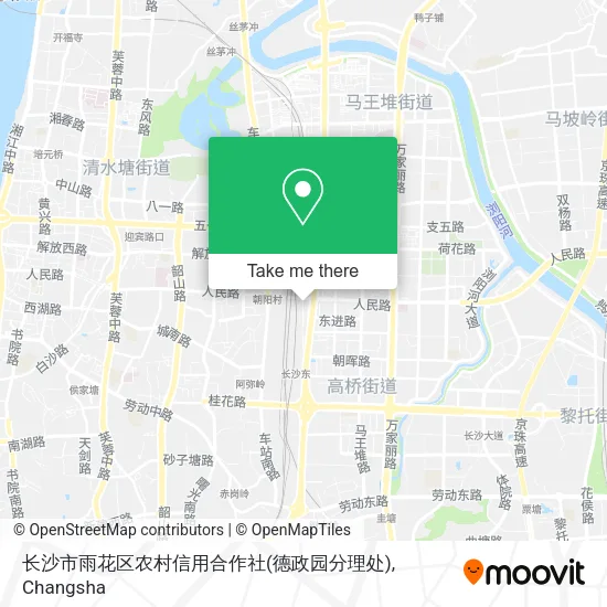 长沙市雨花区农村信用合作社(德政园分理处) map