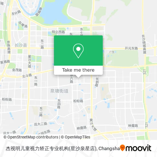杰视明儿童视力矫正专业机构(星沙泉星店) map