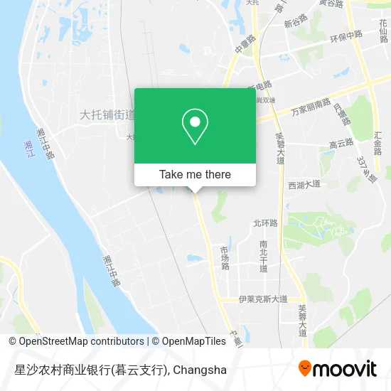 星沙农村商业银行(暮云支行) map