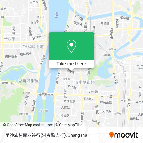 星沙农村商业银行(湘春路支行) map