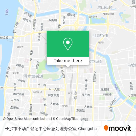 长沙市不动产登记中心应急处理办公室 map