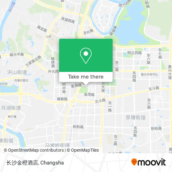 长沙金橙酒店 map