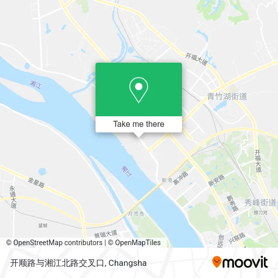 开顺路与湘江北路交叉口 map