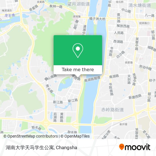 湖南大学天马学生公寓 map