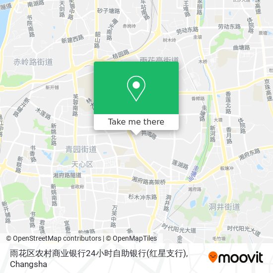 雨花区农村商业银行24小时自助银行(红星支行) map