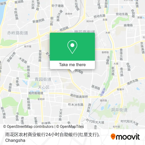 雨花区农村商业银行24小时自助银行(红星支行) map
