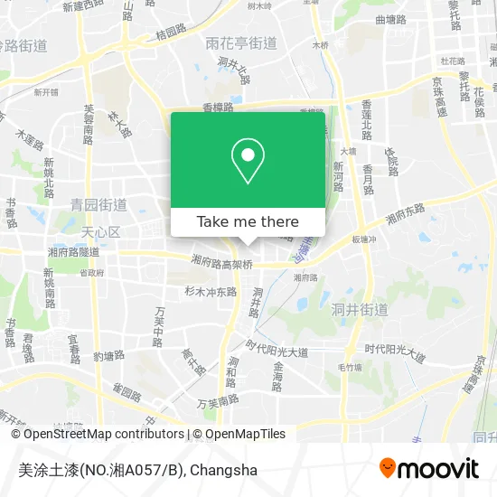 美涂土漆(NO.湘A057/B) map