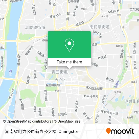 湖南省电力公司新办公大楼 map