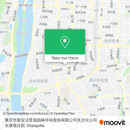重庆市新安洁景观园林环保股份有限公司长沙分公司东塘项目部 map