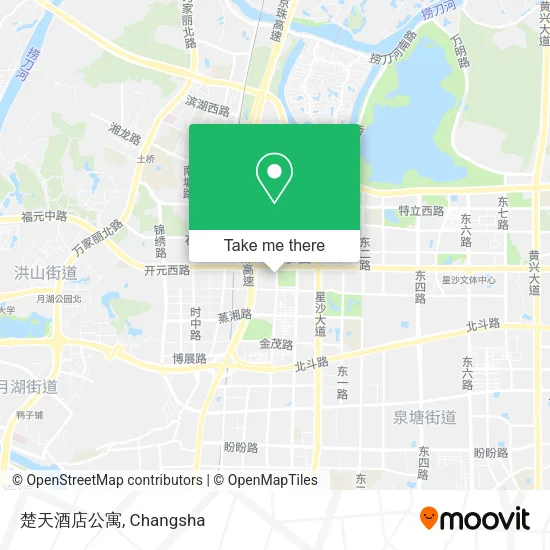楚天酒店公寓 map