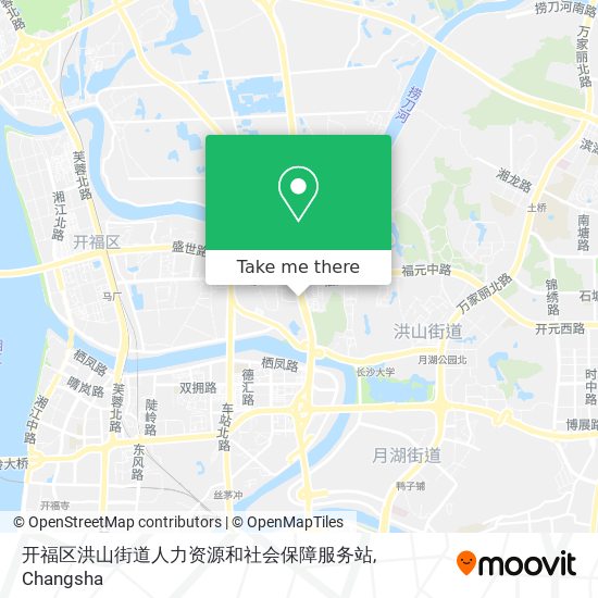 开福区洪山街道人力资源和社会保障服务站 map