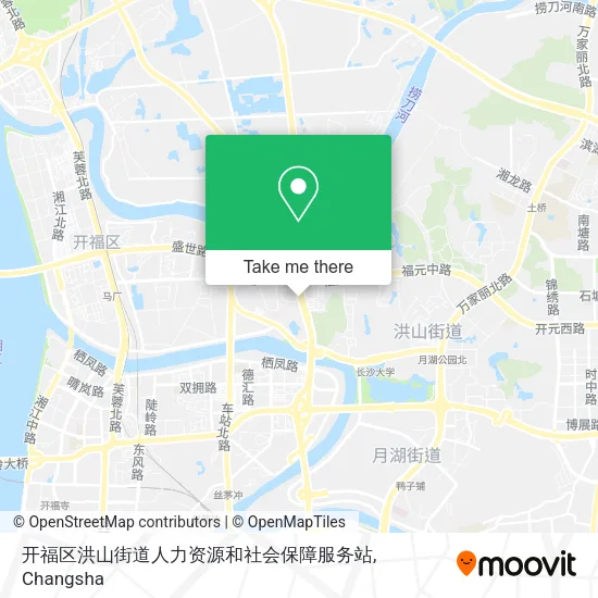 开福区洪山街道人力资源和社会保障服务站 map