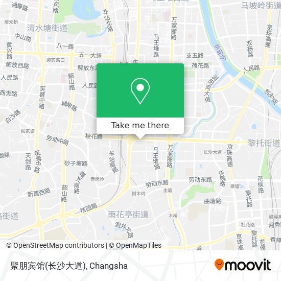 聚朋宾馆(长沙大道) map