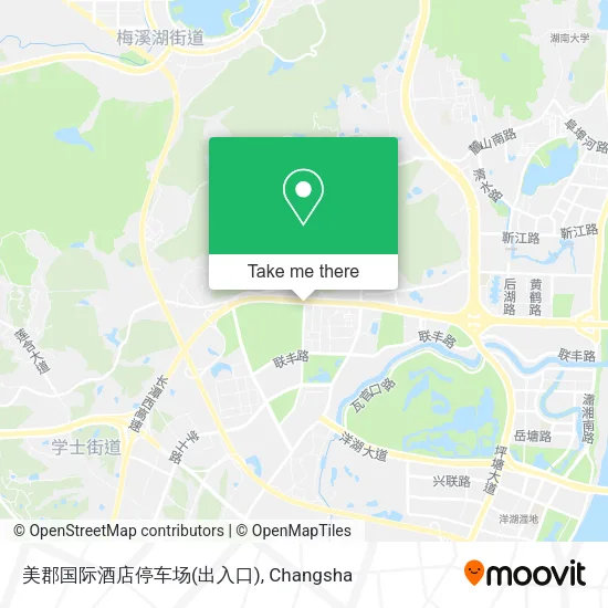 美郡国际酒店停车场(出入口) map