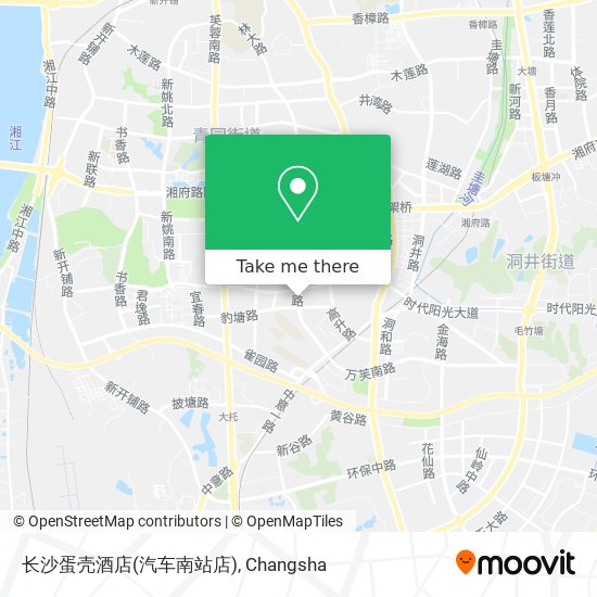 长沙蛋壳酒店(汽车南站店) map