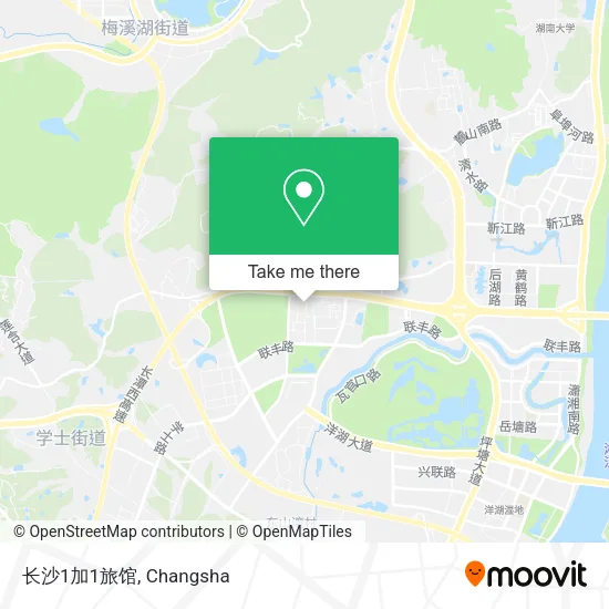 长沙1加1旅馆 map